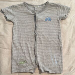 Kissy Kissy Gray Striped One Piece